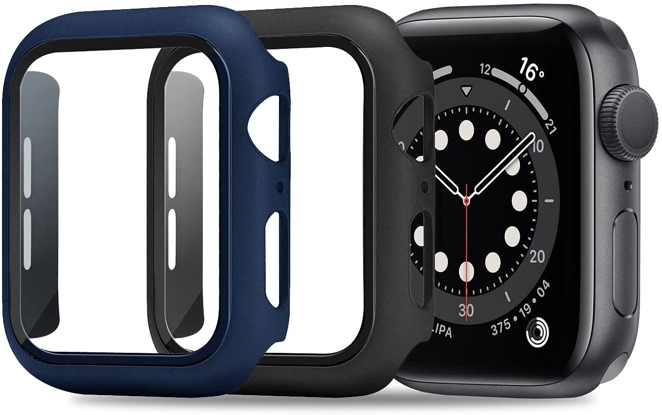 ULUQ Case Compatible with Apple Watch Series 6/5/4/SE 44mm Built